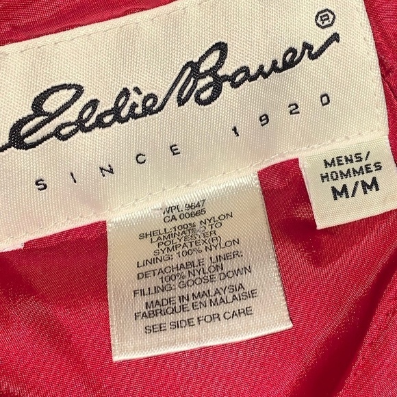 Eddie Bauer Men's EBtek Zip-Out Hoodie Goose Down Parka Sand Beige Size Medium - Picture 6 of 15